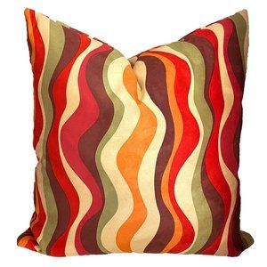 Swanky Suede - Hypnotic Retro Accent Pillow - NEW